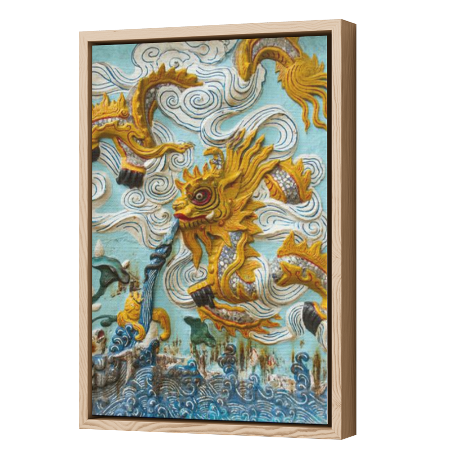 Thumbnail for Canvas - Wood Grain Floating Frame
