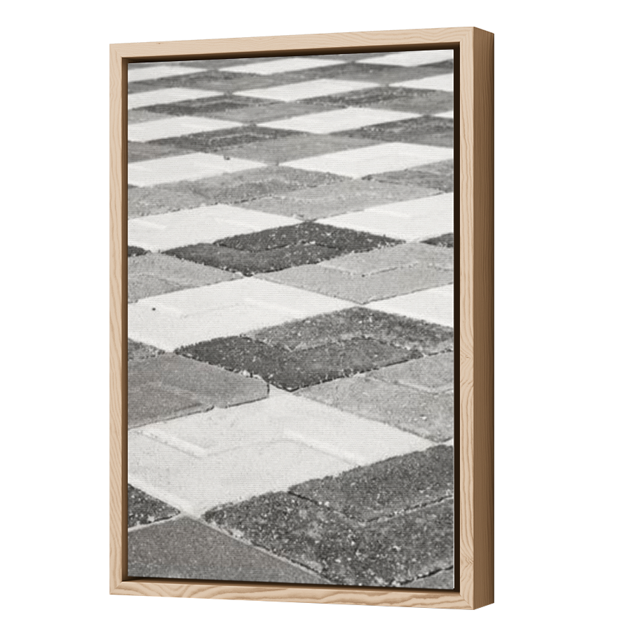 Thumbnail for Canvas - Wood Grain Floating Frame