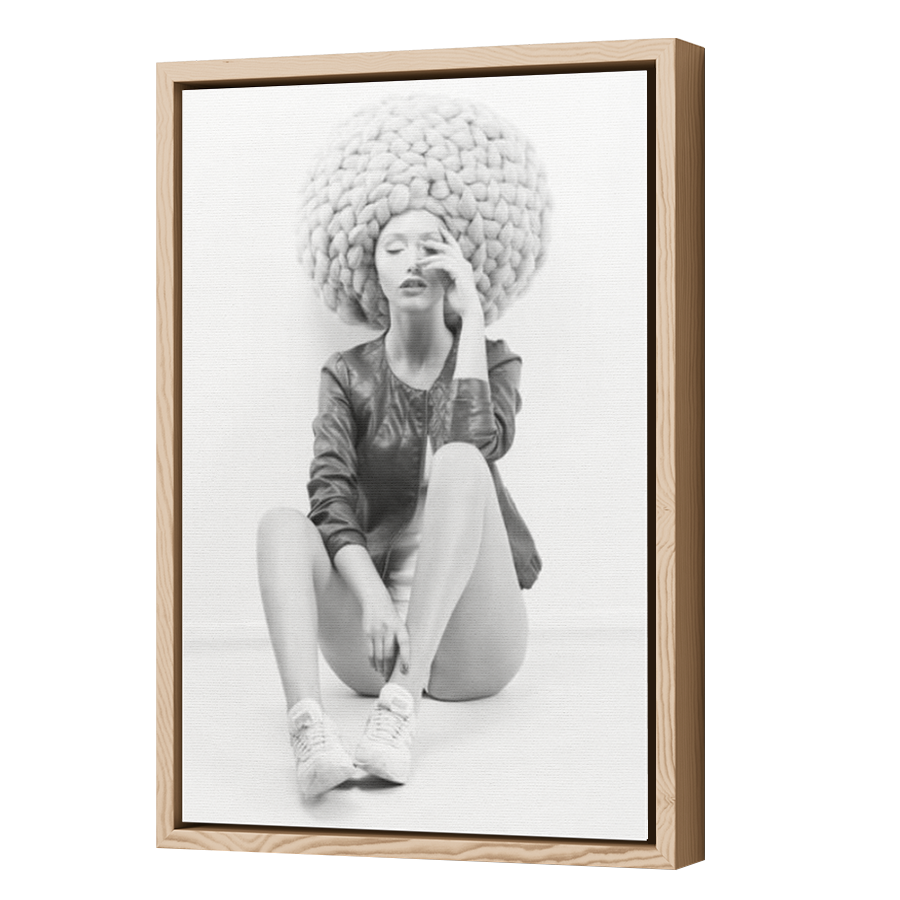 Thumbnail for Canvas - Wood Grain Floating Frame