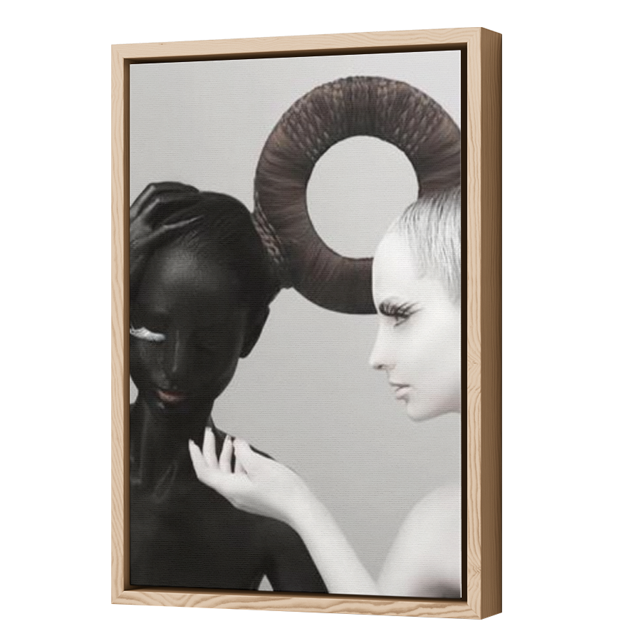 Thumbnail for Canvas - Wood Grain Floating Frame