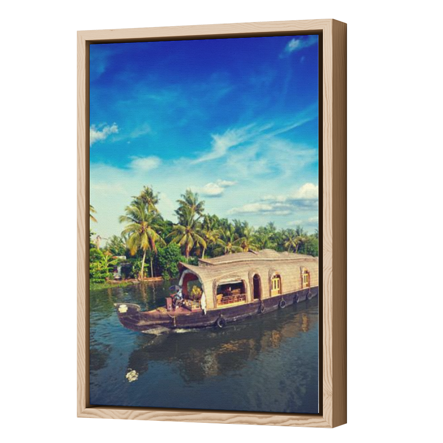 Thumbnail for Canvas - Wood Grain Floating Frame