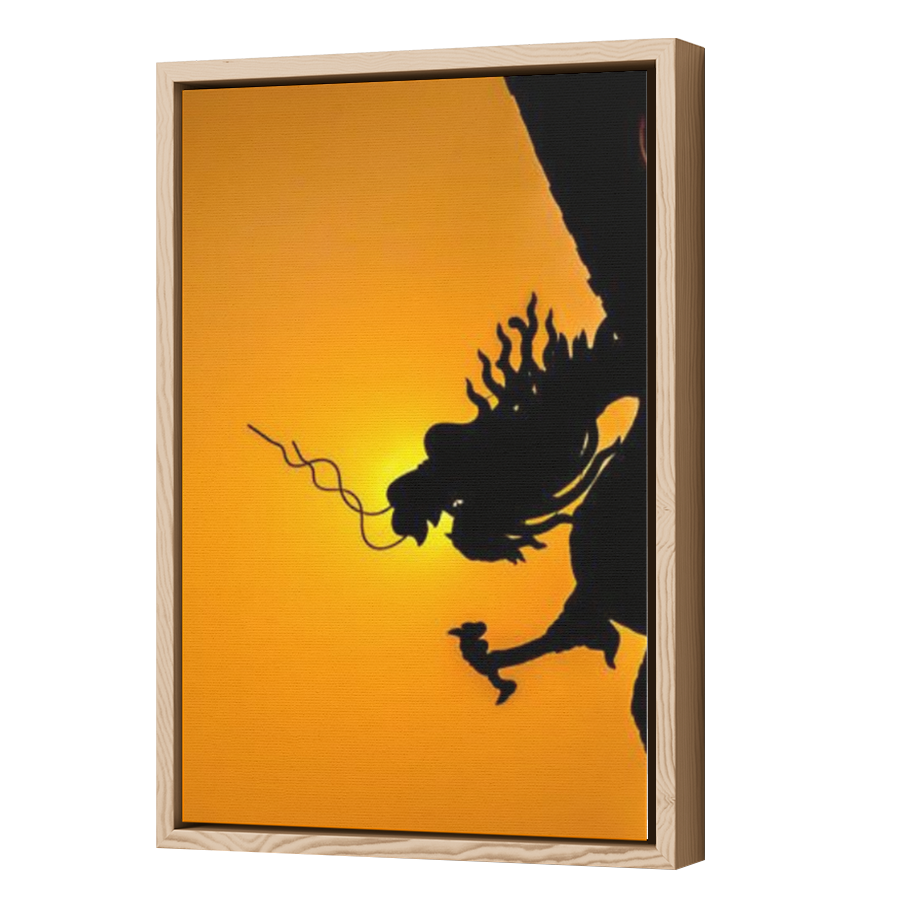 Thumbnail for Canvas - Wood Grain Floating Frame