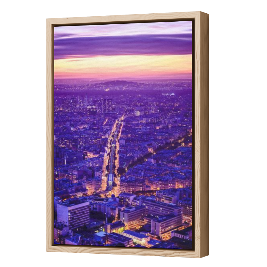 Thumbnail for Canvas - Wood Grain Floating Frame