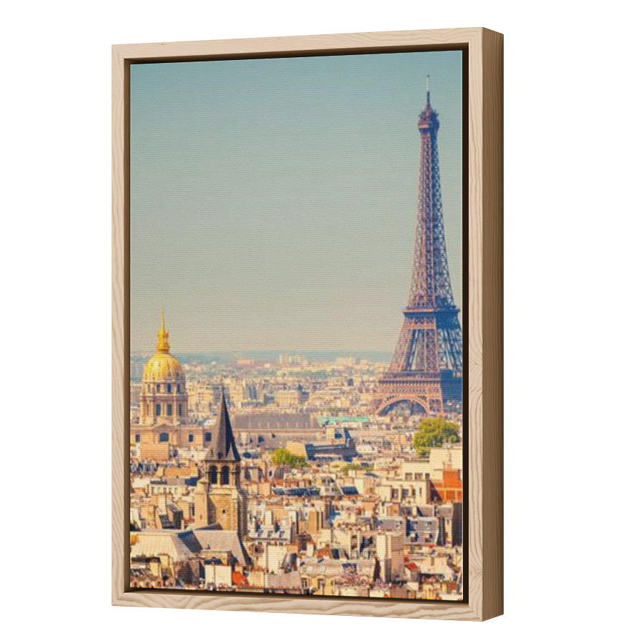 Thumbnail for Canvas - Wood Grain Floating Frame