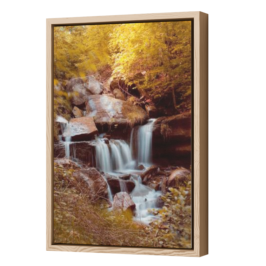 Thumbnail for Canvas - Wood Grain Floating Frame