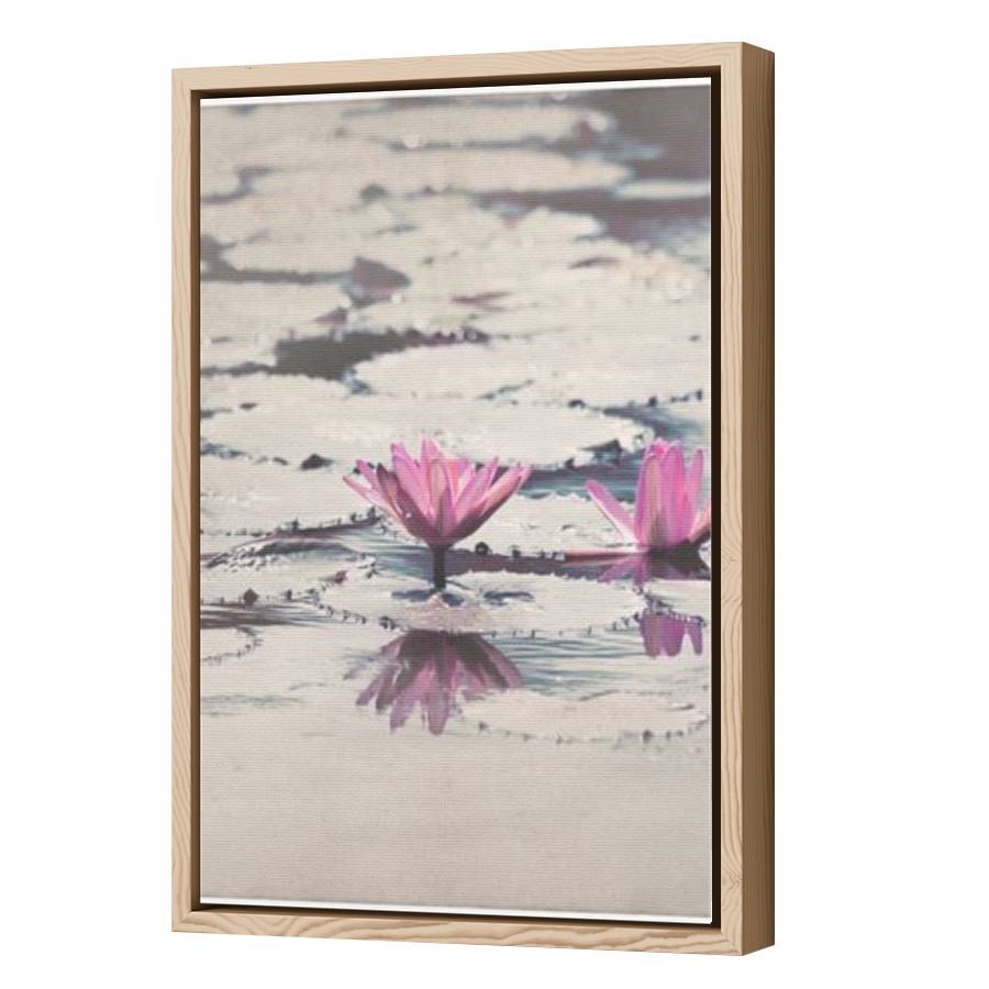 Thumbnail for Canvas - Wood Grain Floating Frame