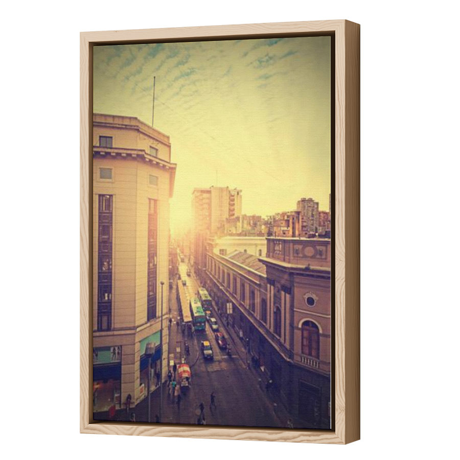 Thumbnail for Canvas - Wood Grain Floating Frame