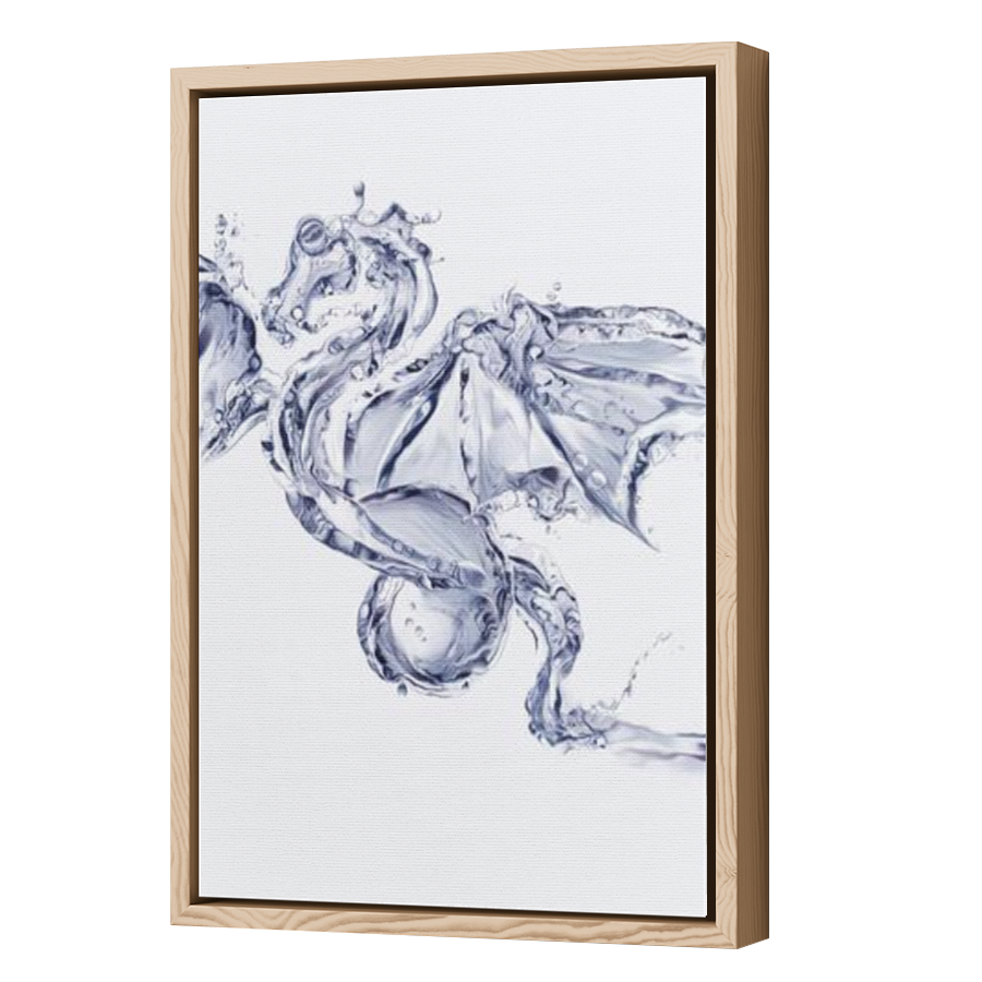 Thumbnail for Canvas - Wood Grain Floating Frame