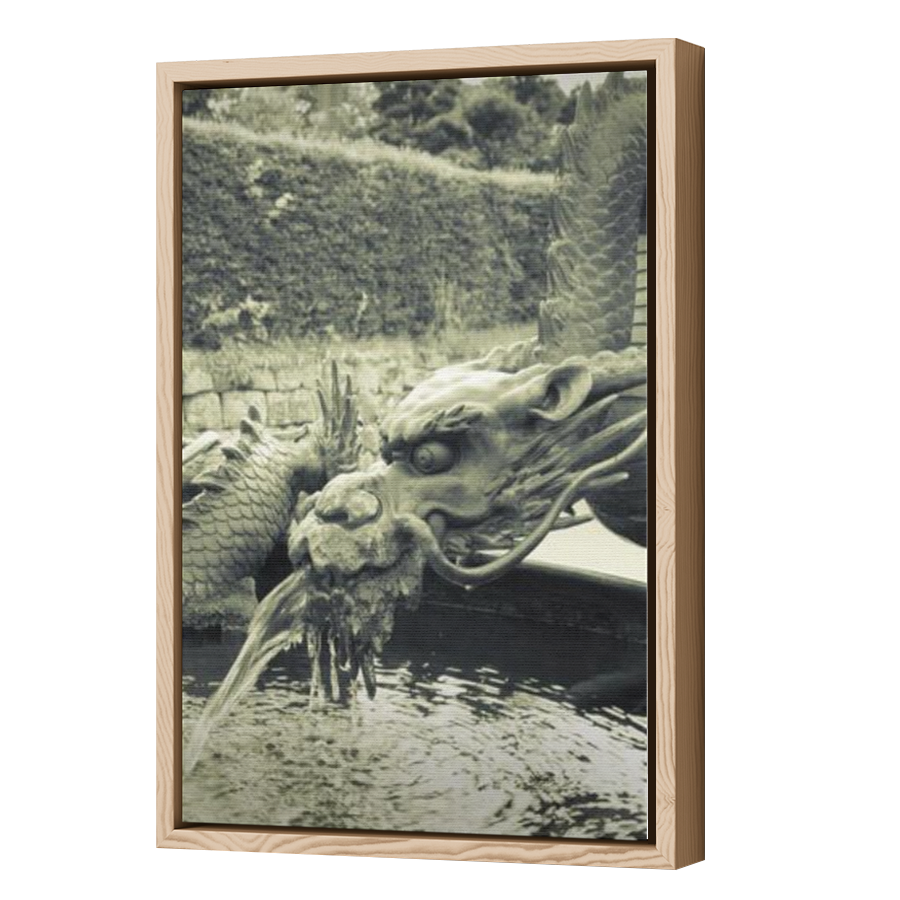 Thumbnail for Canvas - Wood Grain Floating Frame