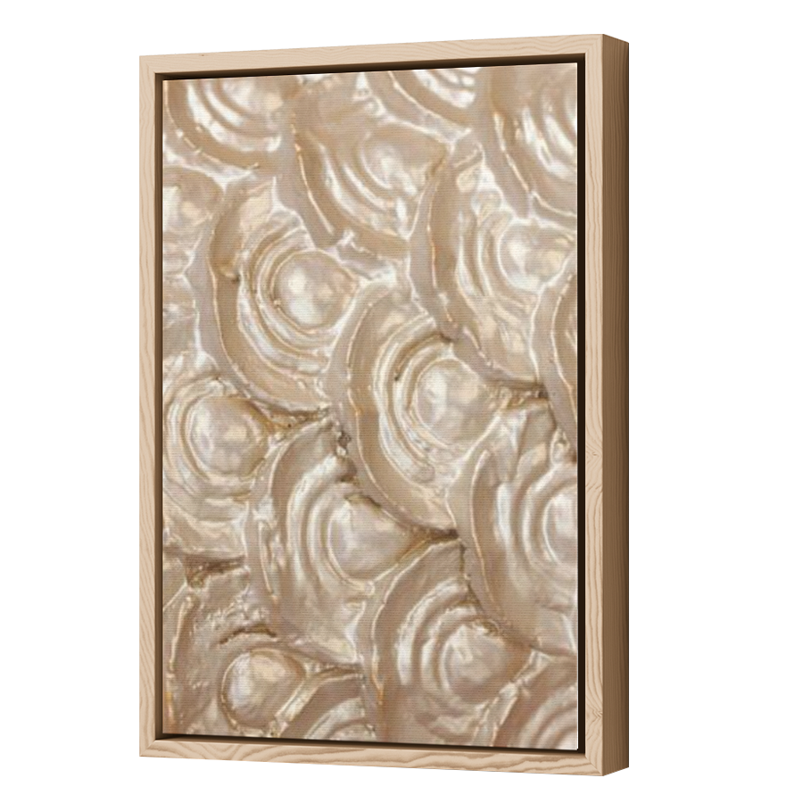 Thumbnail for Canvas - Wood Grain Floating Frame