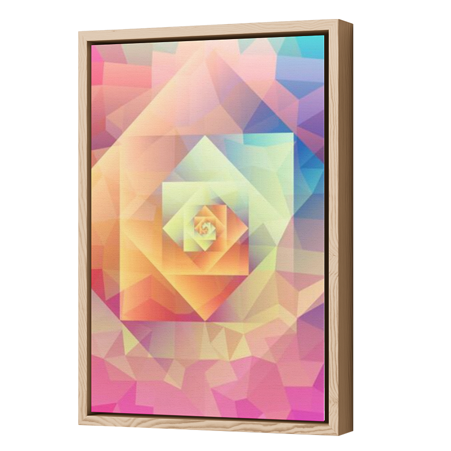 Thumbnail for Canvas - Wood Grain Floating Frame