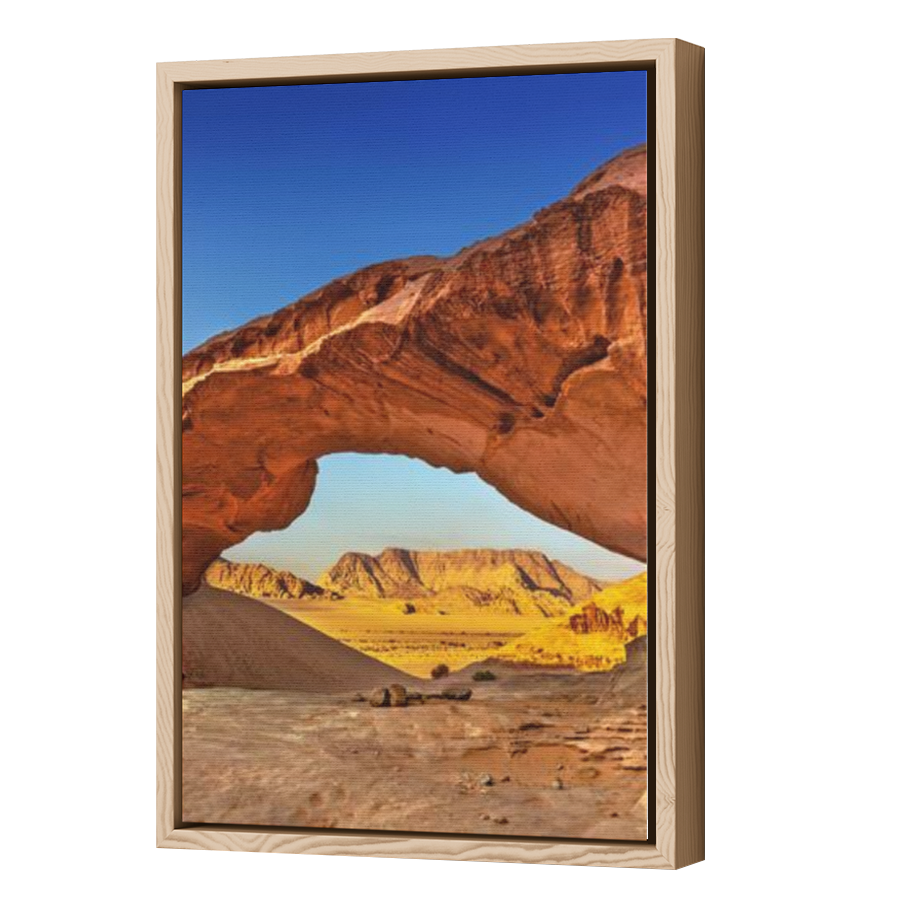 Thumbnail for Canvas - Wood Grain Floating Frame