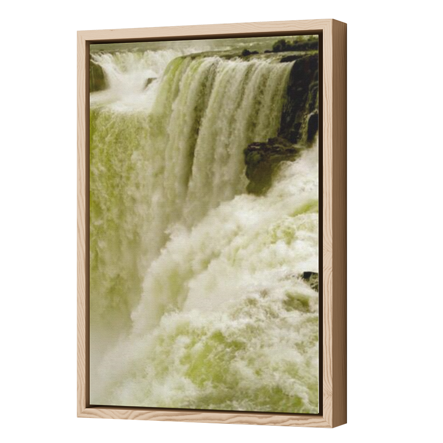 Thumbnail for Canvas - Wood Grain Floating Frame