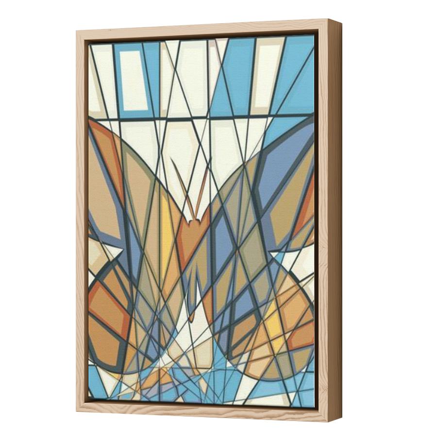 Thumbnail for Canvas - Wood Grain Floating Frame