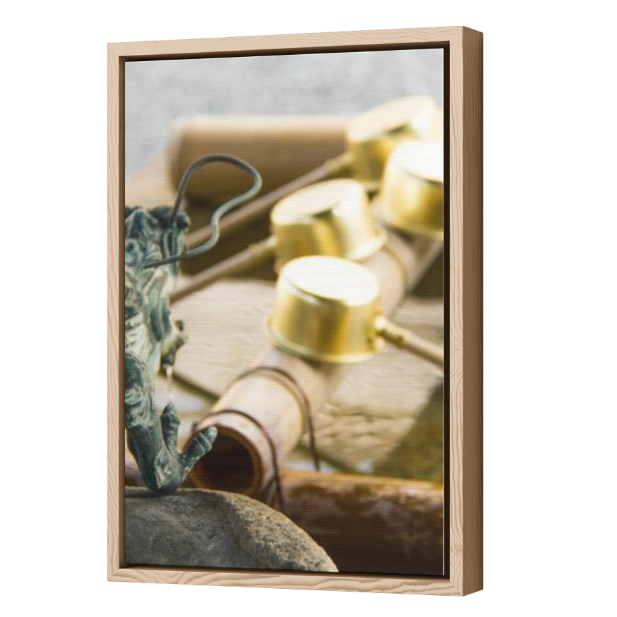 Thumbnail for Canvas - Wood Grain Floating Frame