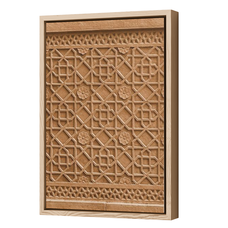 Thumbnail for Canvas - Wood Grain Floating Frame