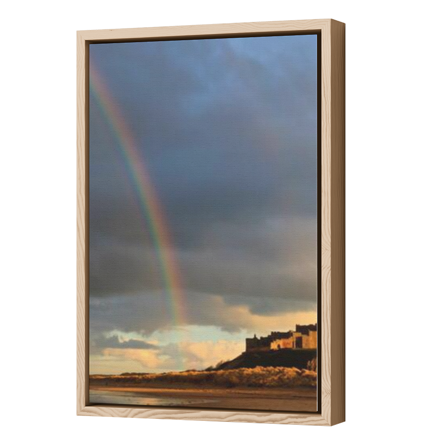 Thumbnail for Canvas - Wood Grain Floating Frame