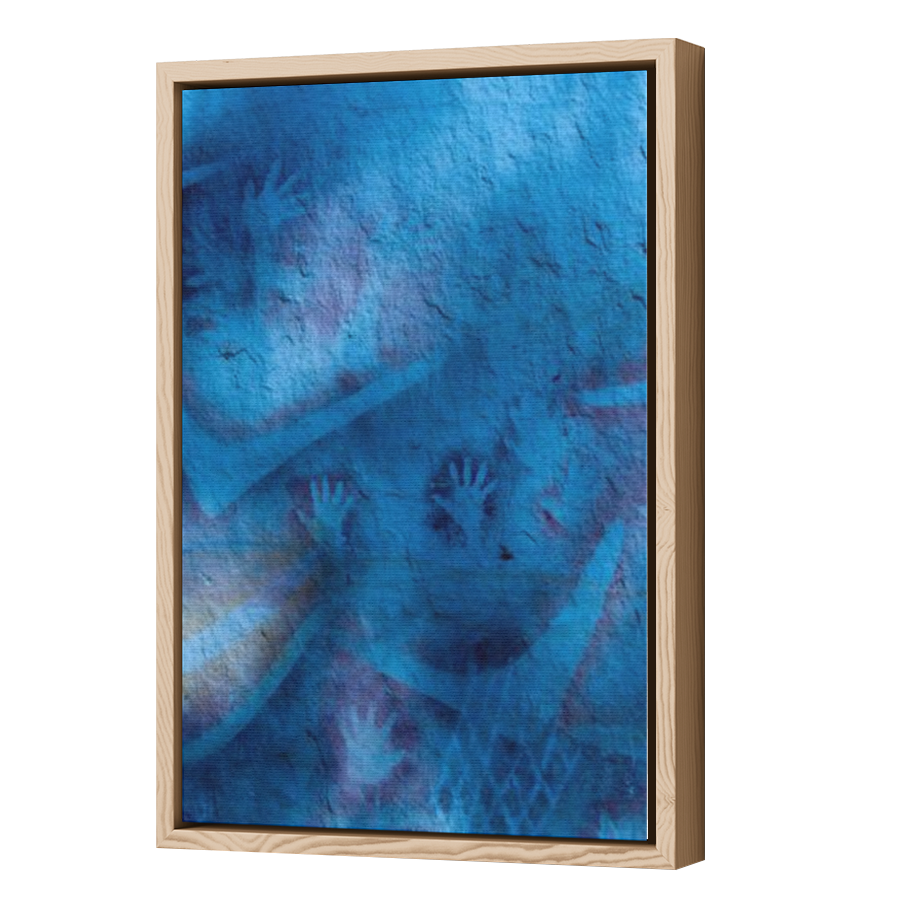 Thumbnail for Canvas - Wood Grain Floating Frame