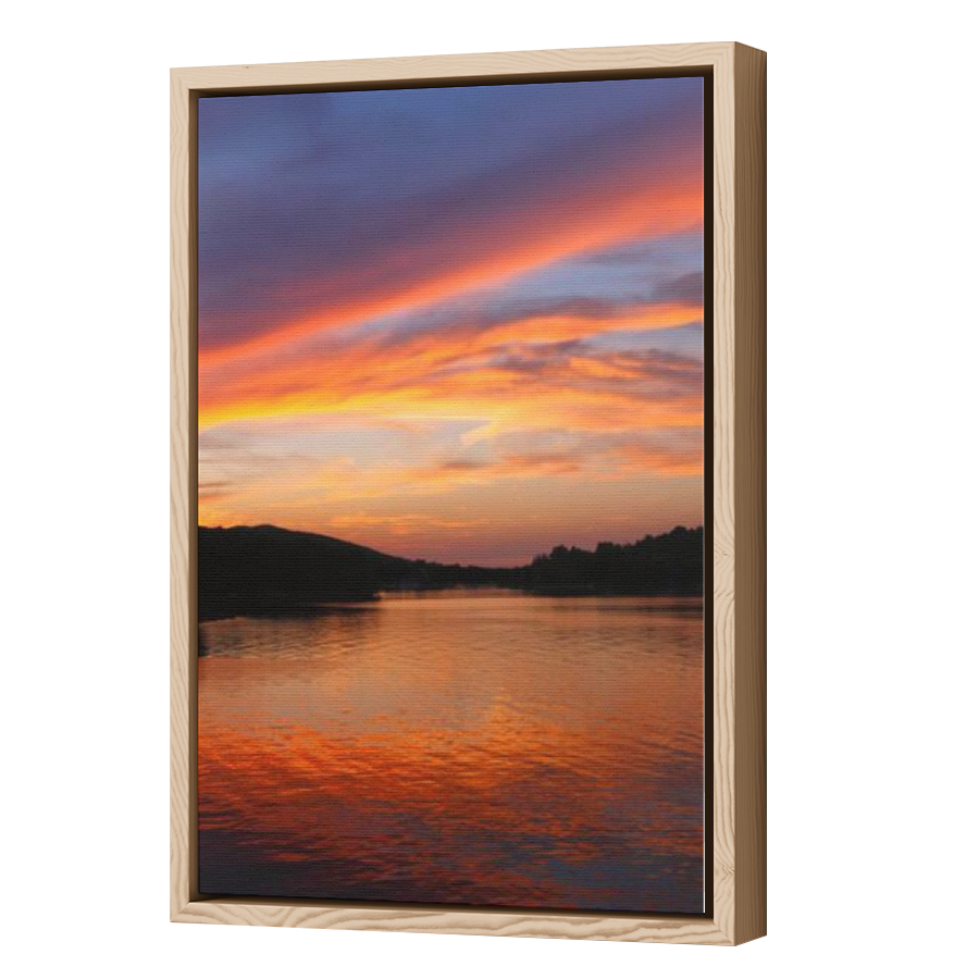 Thumbnail for Canvas - Wood Grain Floating Frame