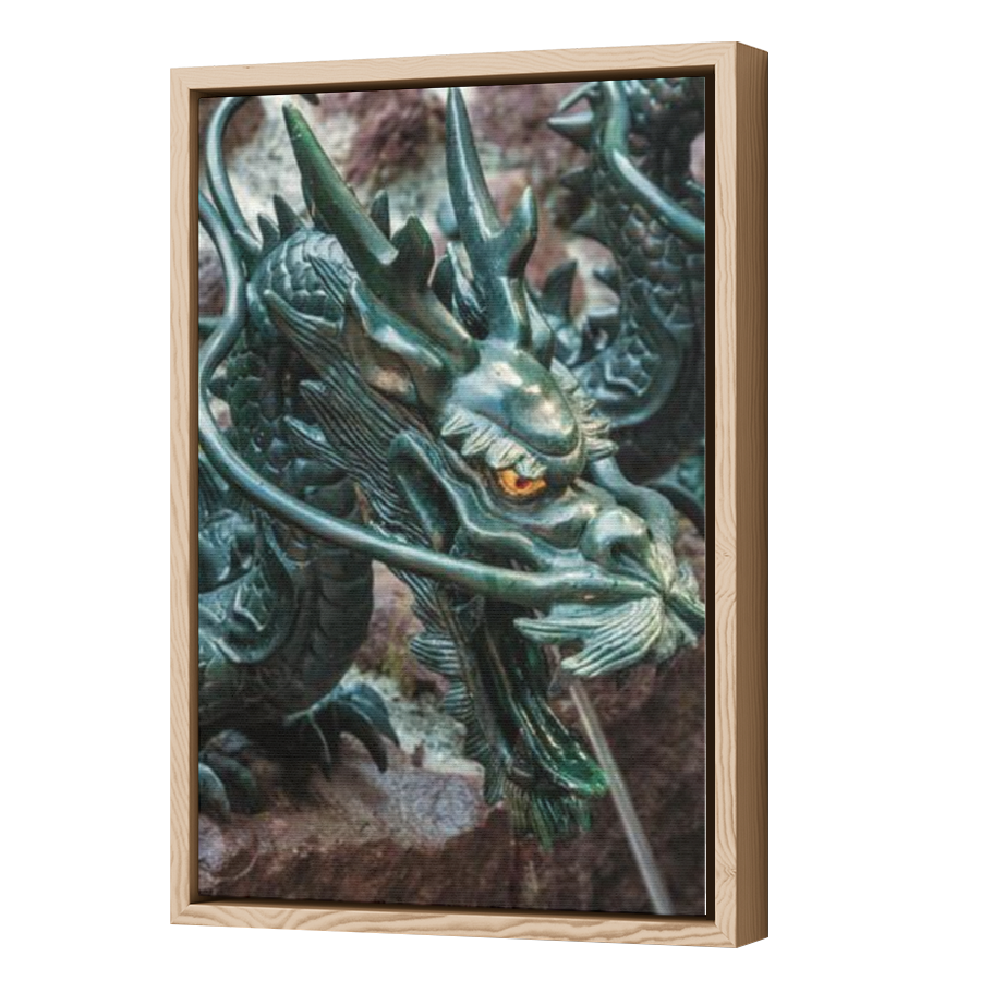 Thumbnail for Canvas - Wood Grain Floating Frame