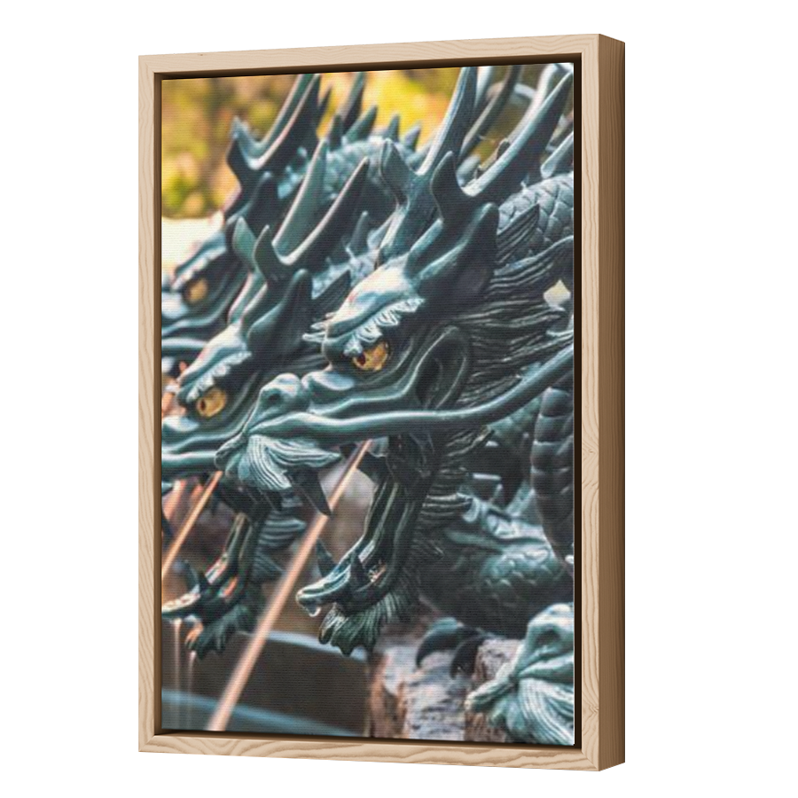 Thumbnail for Canvas - Wood Grain Floating Frame