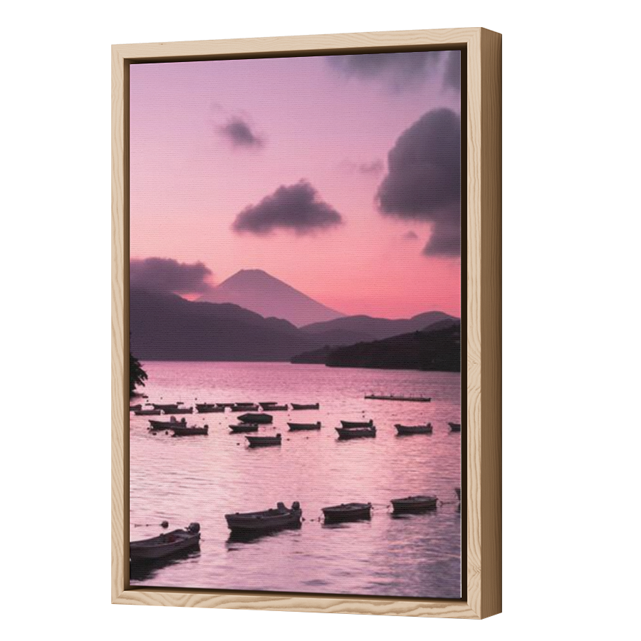 Thumbnail for Canvas - Wood Grain Floating Frame