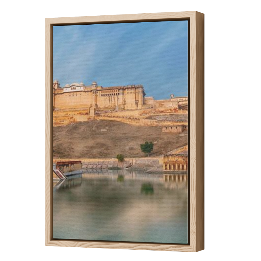 Thumbnail for Canvas - Wood Grain Floating Frame