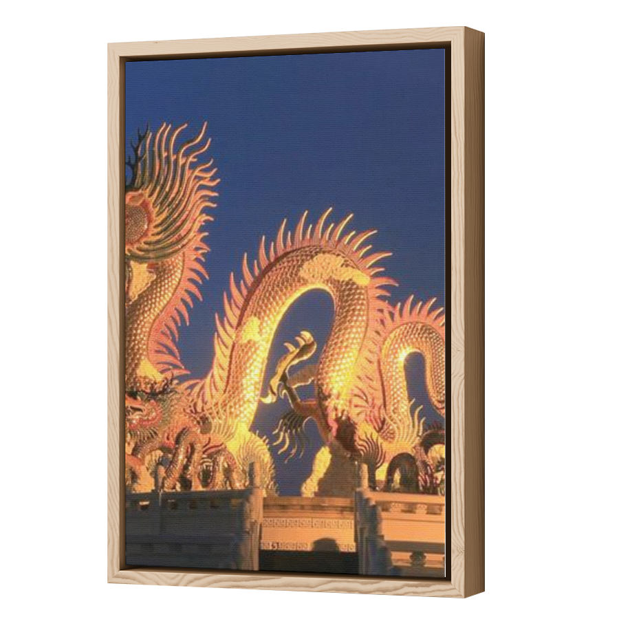 Thumbnail for Canvas - Wood Grain Floating Frame
