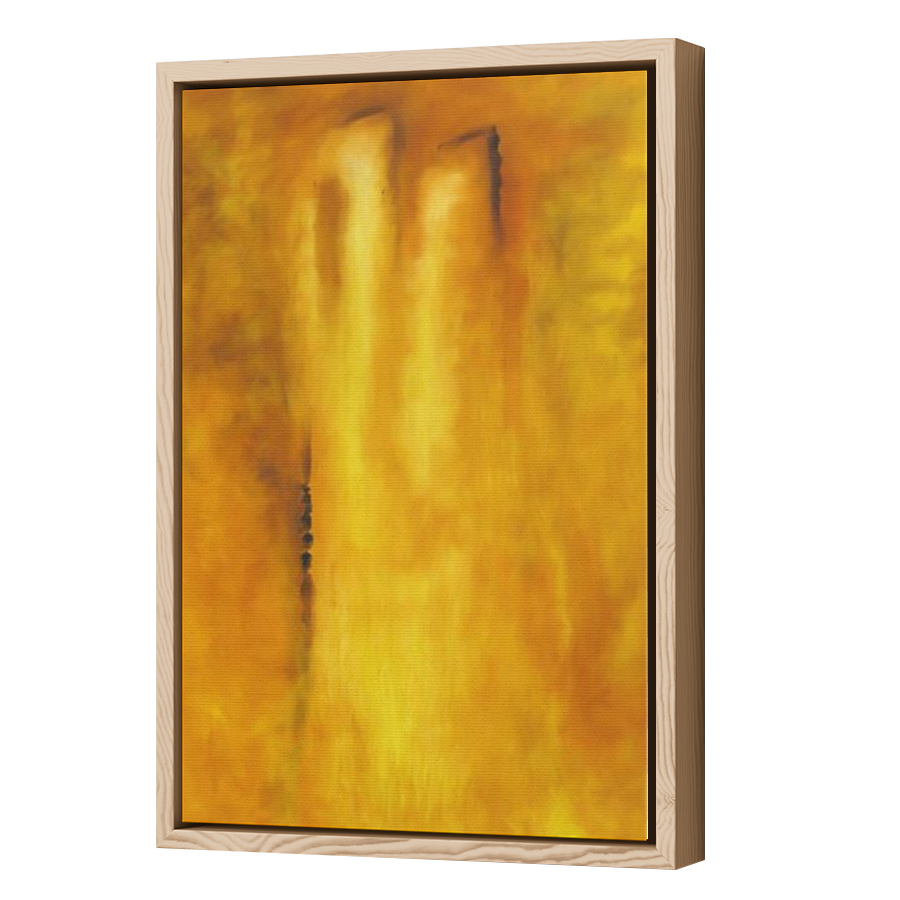 Thumbnail for Canvas - Wood Grain Floating Frame