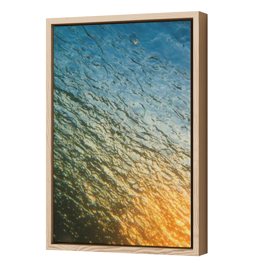Thumbnail for Canvas - Wood Grain Floating Frame