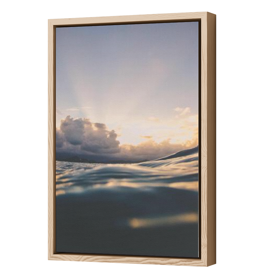 Thumbnail for Canvas - Wood Grain Floating Frame