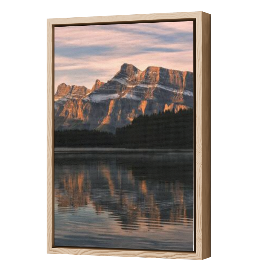 Thumbnail for Canvas - Wood Grain Floating Frame