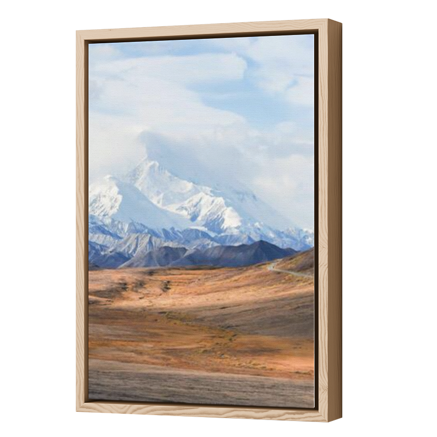 Thumbnail for Canvas - Wood Grain Floating Frame