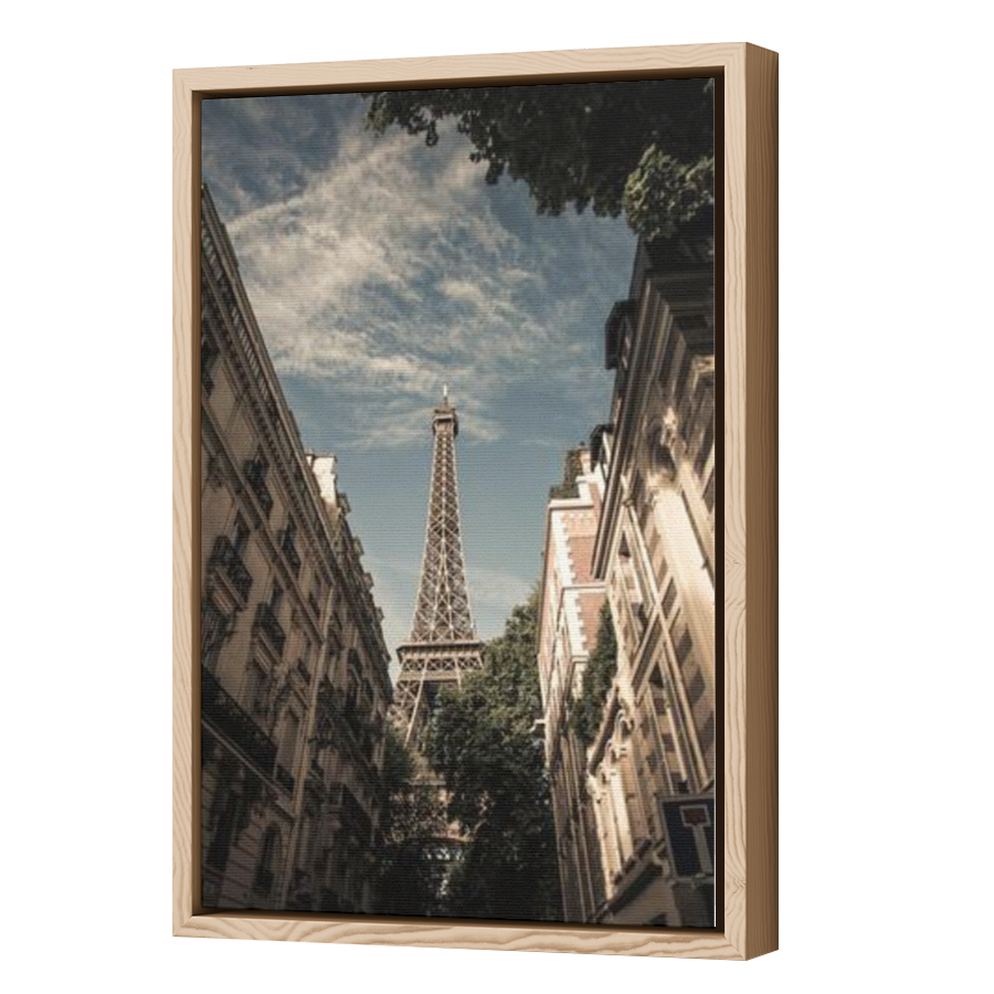 Thumbnail for Canvas - Wood Grain Floating Frame