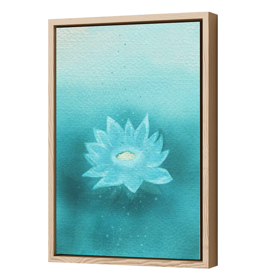 Thumbnail for Canvas - Wood Grain Floating Frame