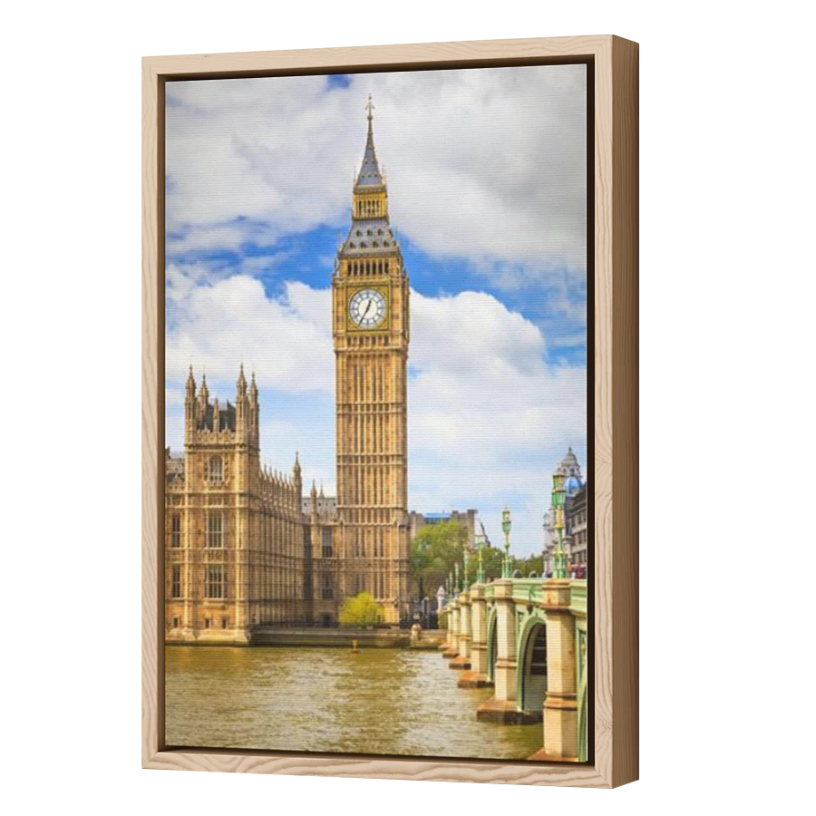 Thumbnail for Canvas - Wood Grain Floating Frame