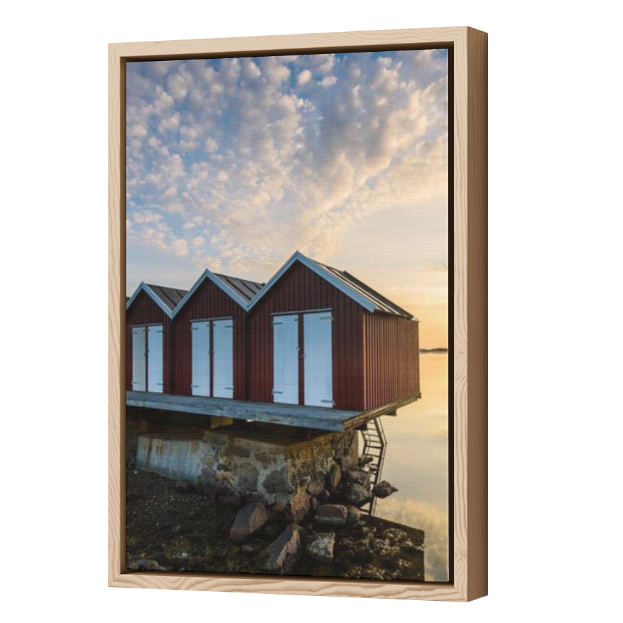 Thumbnail for Canvas - Wood Grain Floating Frame
