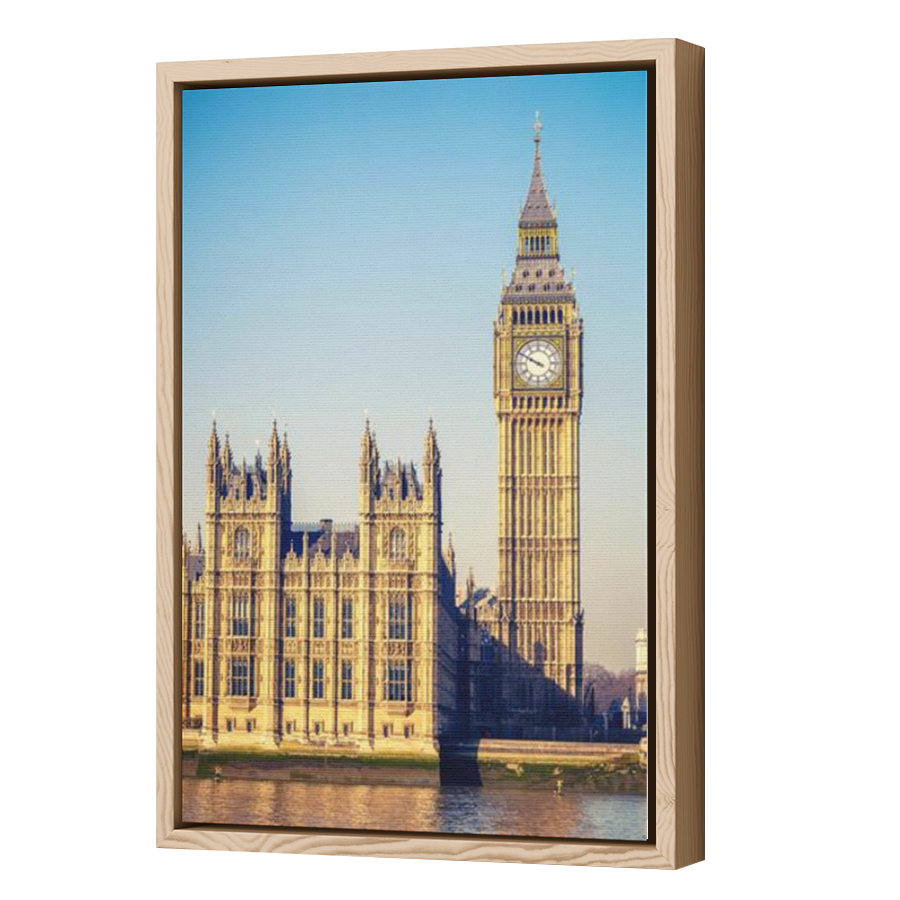 Thumbnail for Canvas - Wood Grain Floating Frame