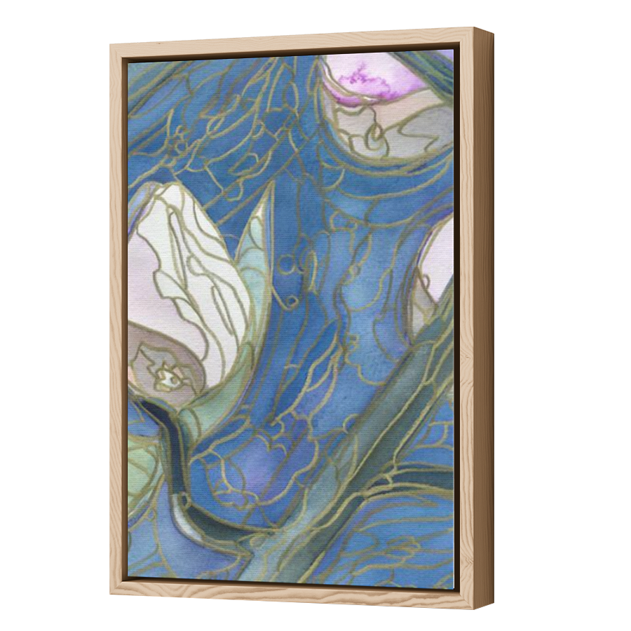 Thumbnail for Canvas - Wood Grain Floating Frame