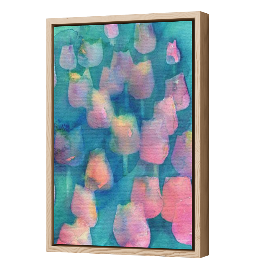 Thumbnail for Canvas - Wood Grain Floating Frame