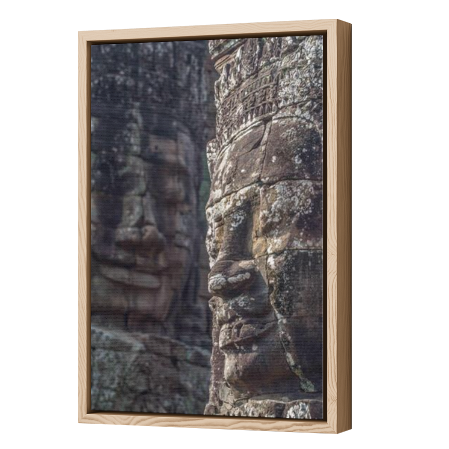 Thumbnail for Canvas - Wood Grain Floating Frame