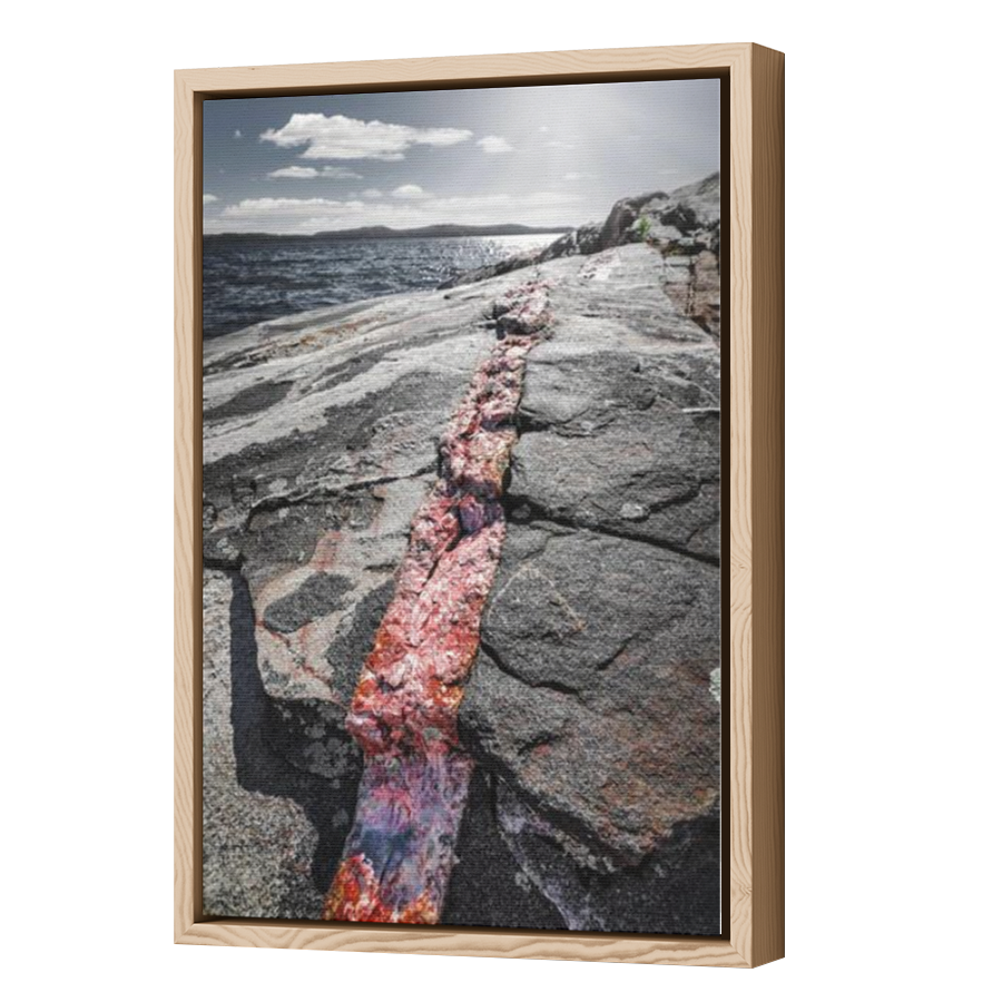Thumbnail for Canvas - Wood Grain Floating Frame