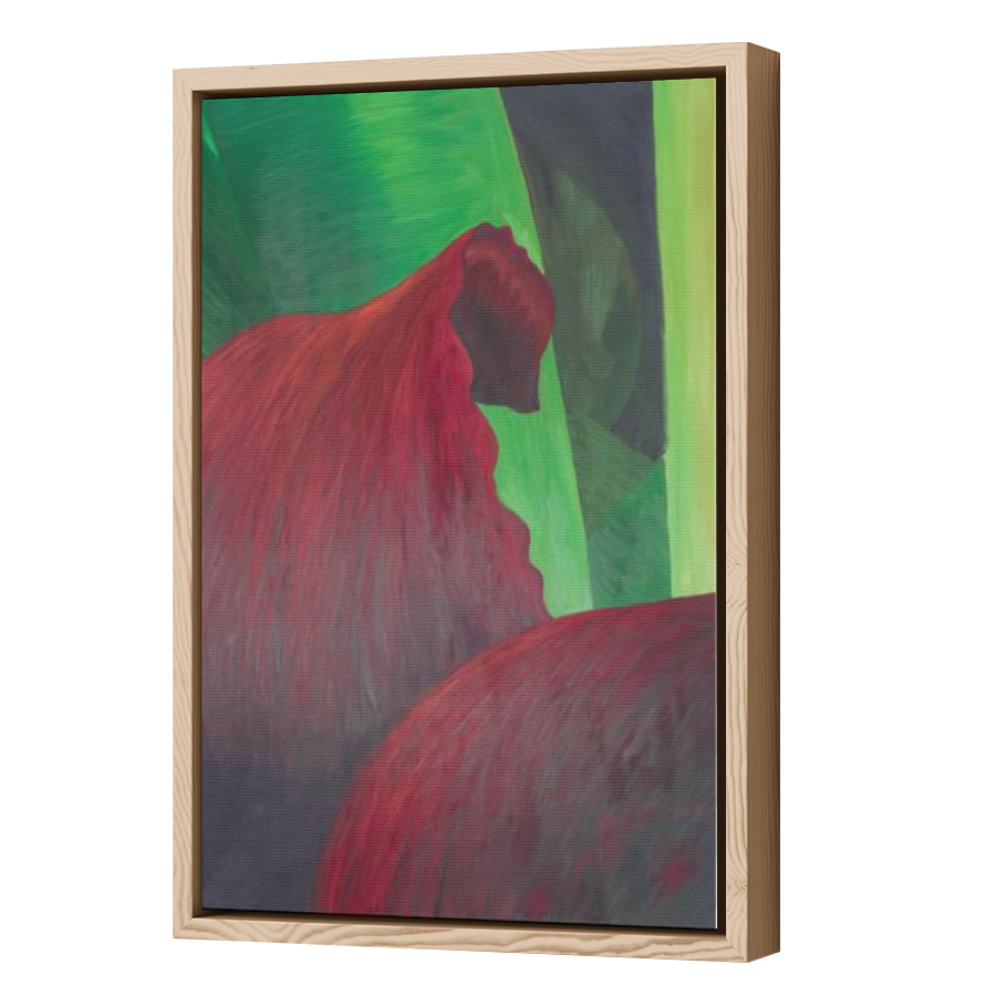 Thumbnail for Canvas - Wood Grain Floating Frame