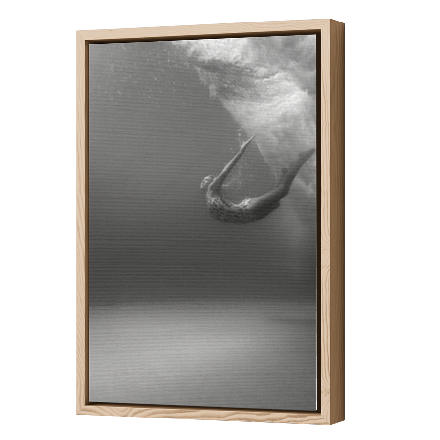 Thumbnail for Canvas - Wood Grain Floating Frame