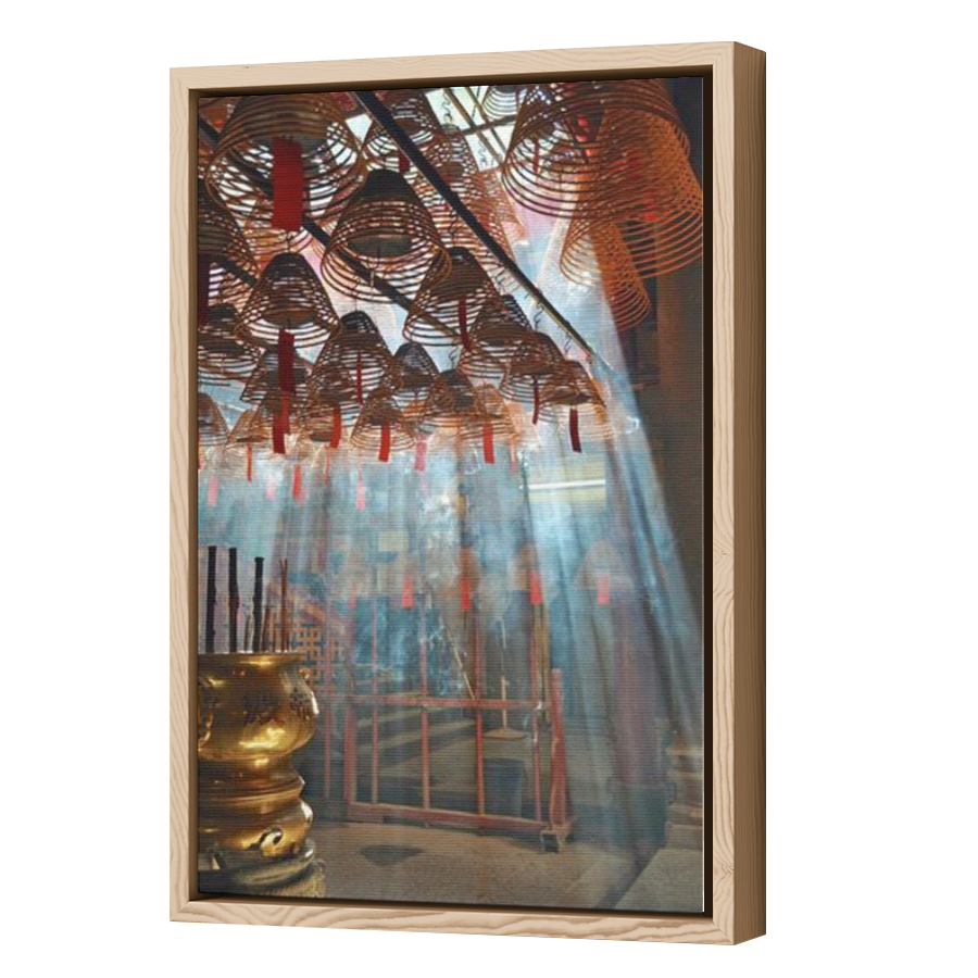 Thumbnail for Canvas - Wood Grain Floating Frame