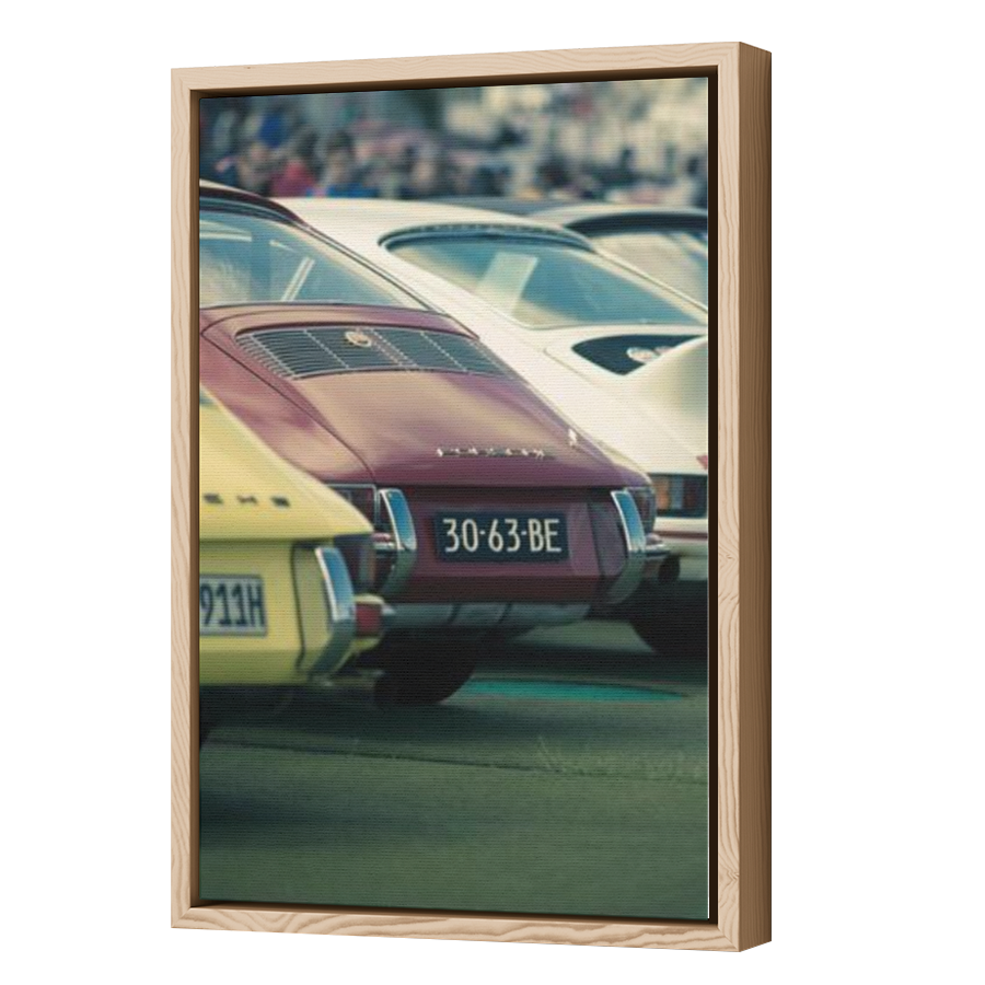 Thumbnail for Canvas - Wood Grain Floating Frame
