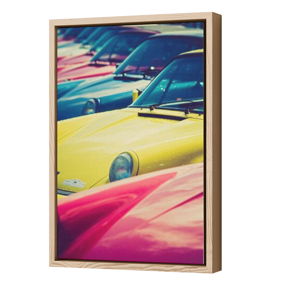 Thumbnail for Canvas - Wood Grain Floating Frame
