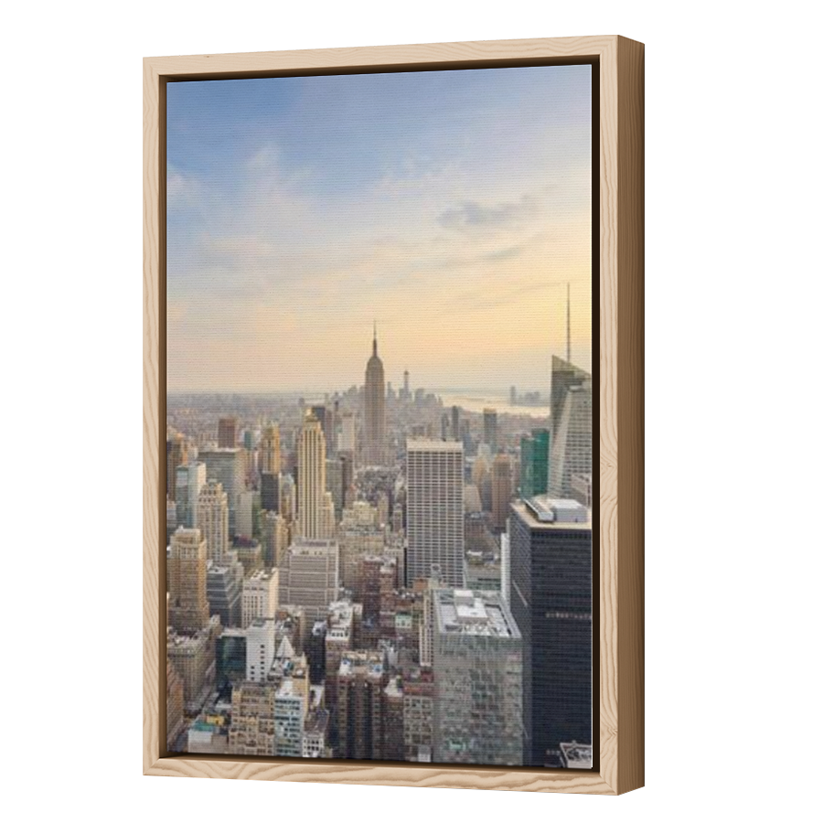 Thumbnail for Canvas - Wood Grain Floating Frame