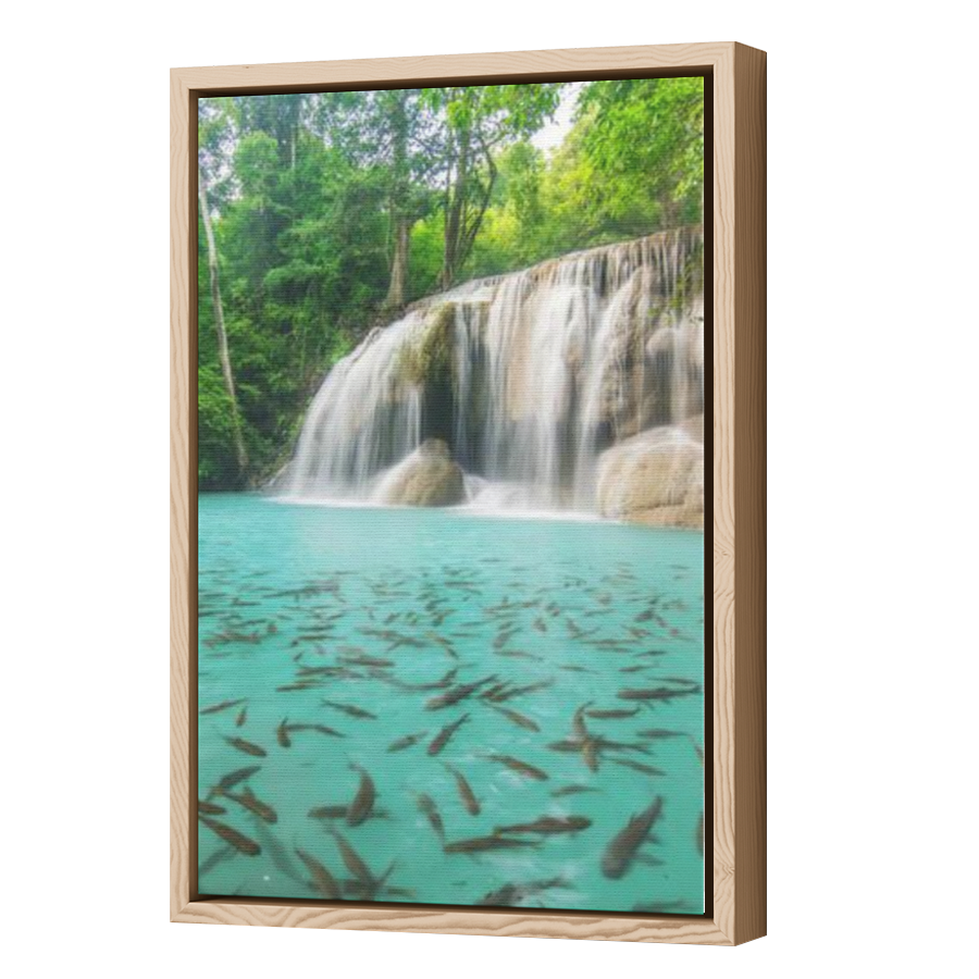 Thumbnail for Canvas - Wood Grain Floating Frame