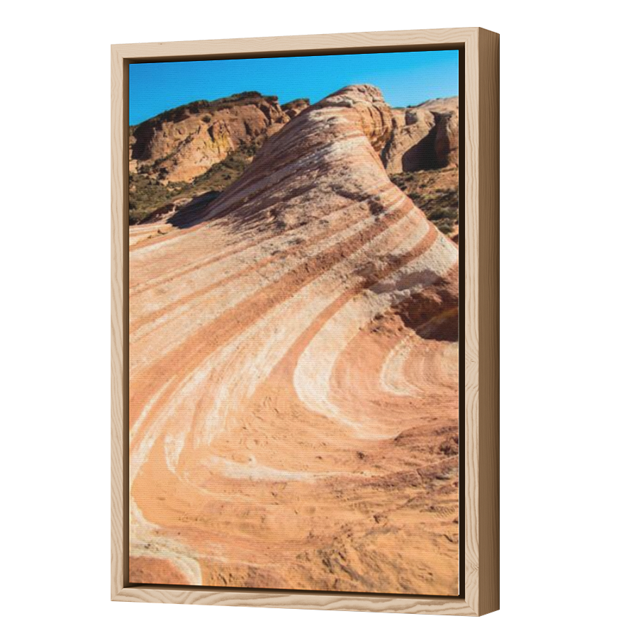 Thumbnail for Canvas - Wood Grain Floating Frame
